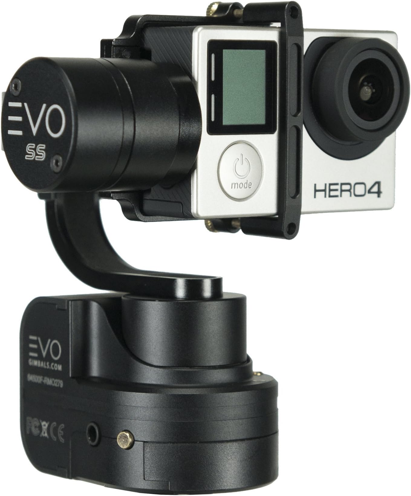 EVO SS Wearable Gimbal Action Camera Stabilizer for GoPro Hero4 Hero5 Hero7 Black, Yi 4K, Garmin Virb Ultra 30 - for Mounted or Handheld Use