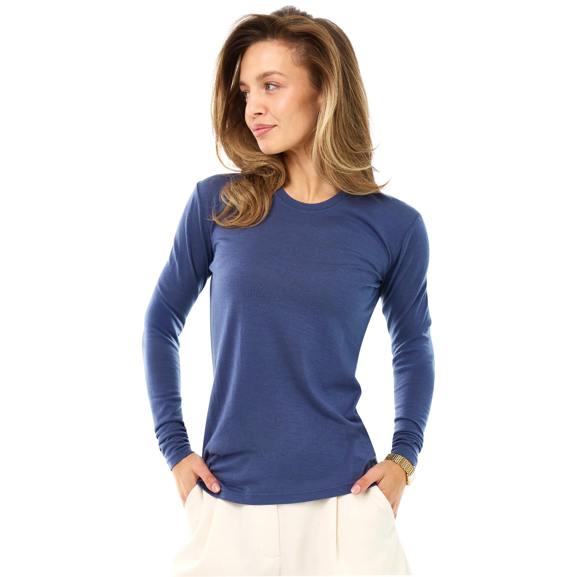 100% Merino Wool Base Layer Women - Thermal Merino Wool Shirt Women