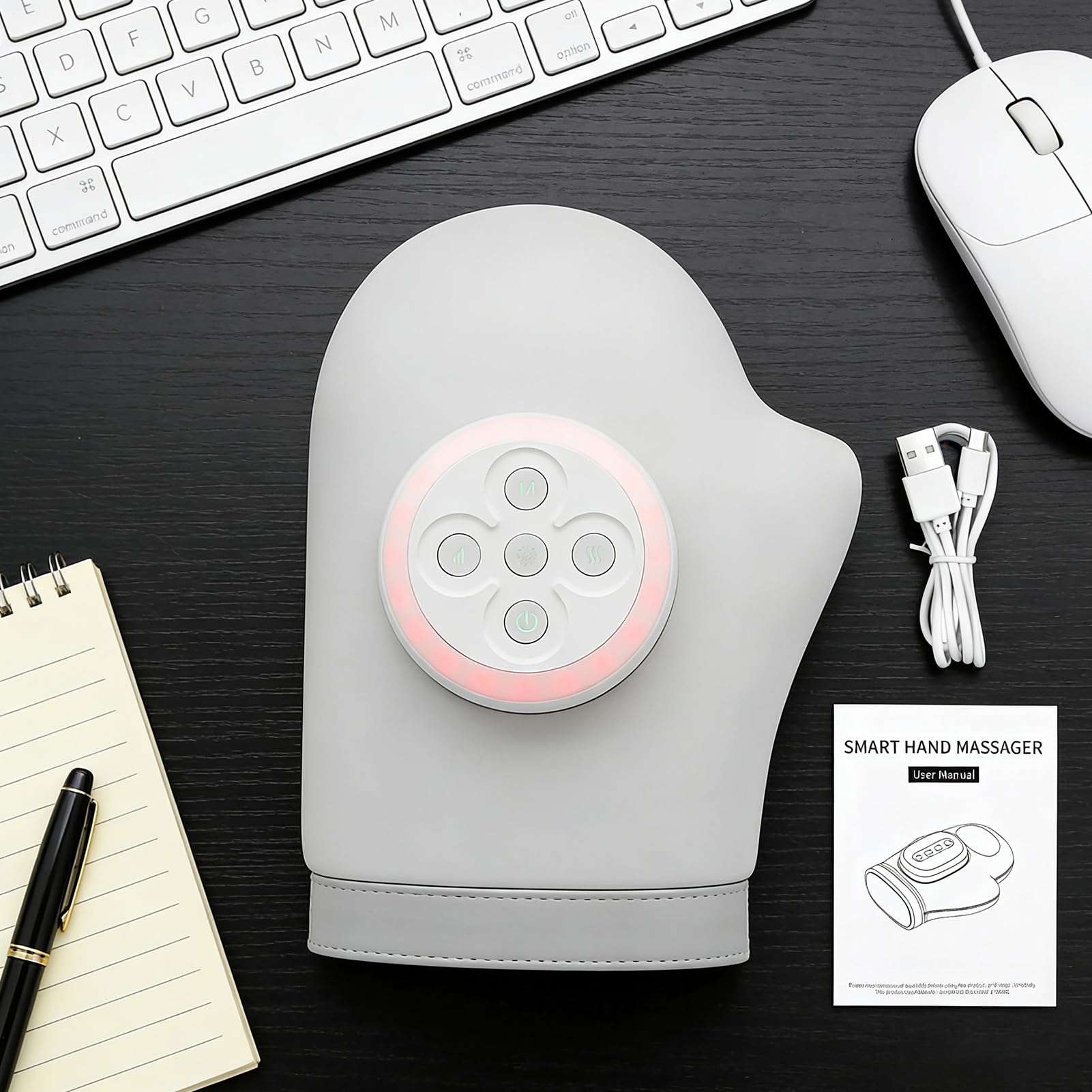 Masaje de Manos Máquina de Masaje Portátil | Masajeador De Mano Portátil para Trabajadores Viajeros Jugadores Amigos Estudiantes Adultos Hombres Mujeres Hogar Interior