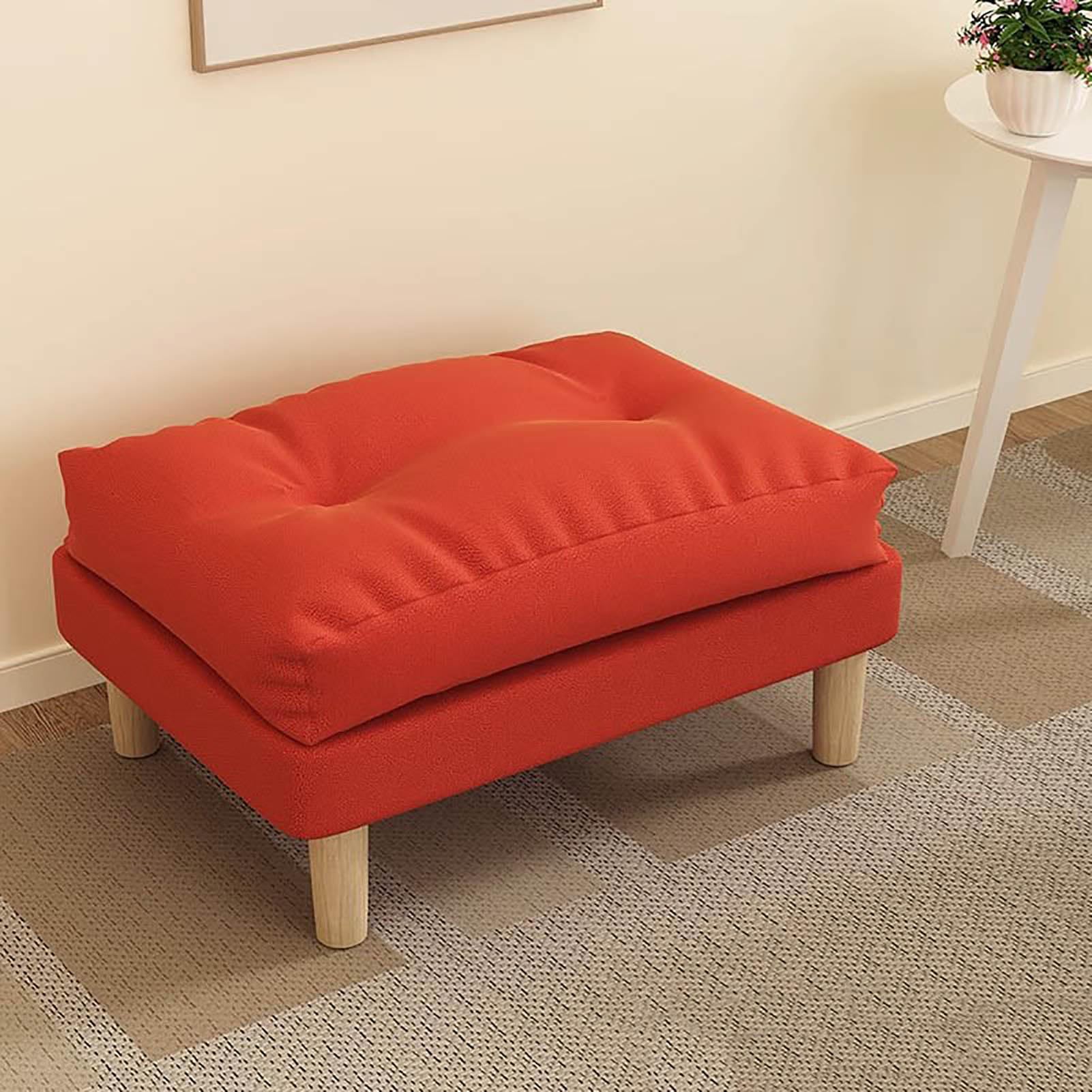Tabouret ottoman de salon idéal pour créer un coin lecture cosy