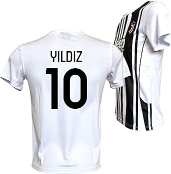 Maglia Ufficiale Yildiz 10 Bianconera Stagione 2024/2025 - Replica Autorizzata Taglia L Adulto