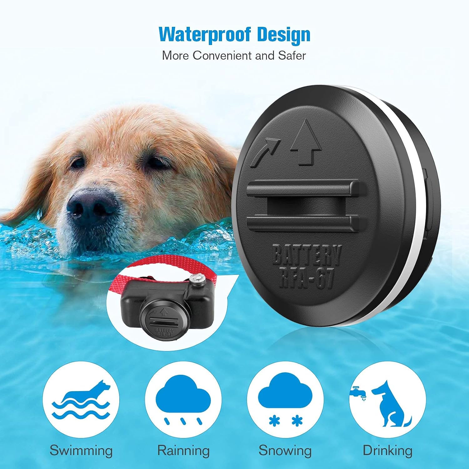 POWXS RFA-67 6 Volt Replacement Pet Dog Collar Batteries, Ultra Fit PIF-300 PIF-275-19 PUL-275 PIG00-13661 PBC-102 PBC-302 PBC-300 PUSB-300 10 Pack