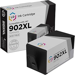 LD Compatible Ink Cartridge Replacement for HP 902XL 902 XL T6M14AN High Yield (Black) to use with OfficeJet 6950 6954 6979 & OfficeJet Pro 6960 6968 6970 6975 6978