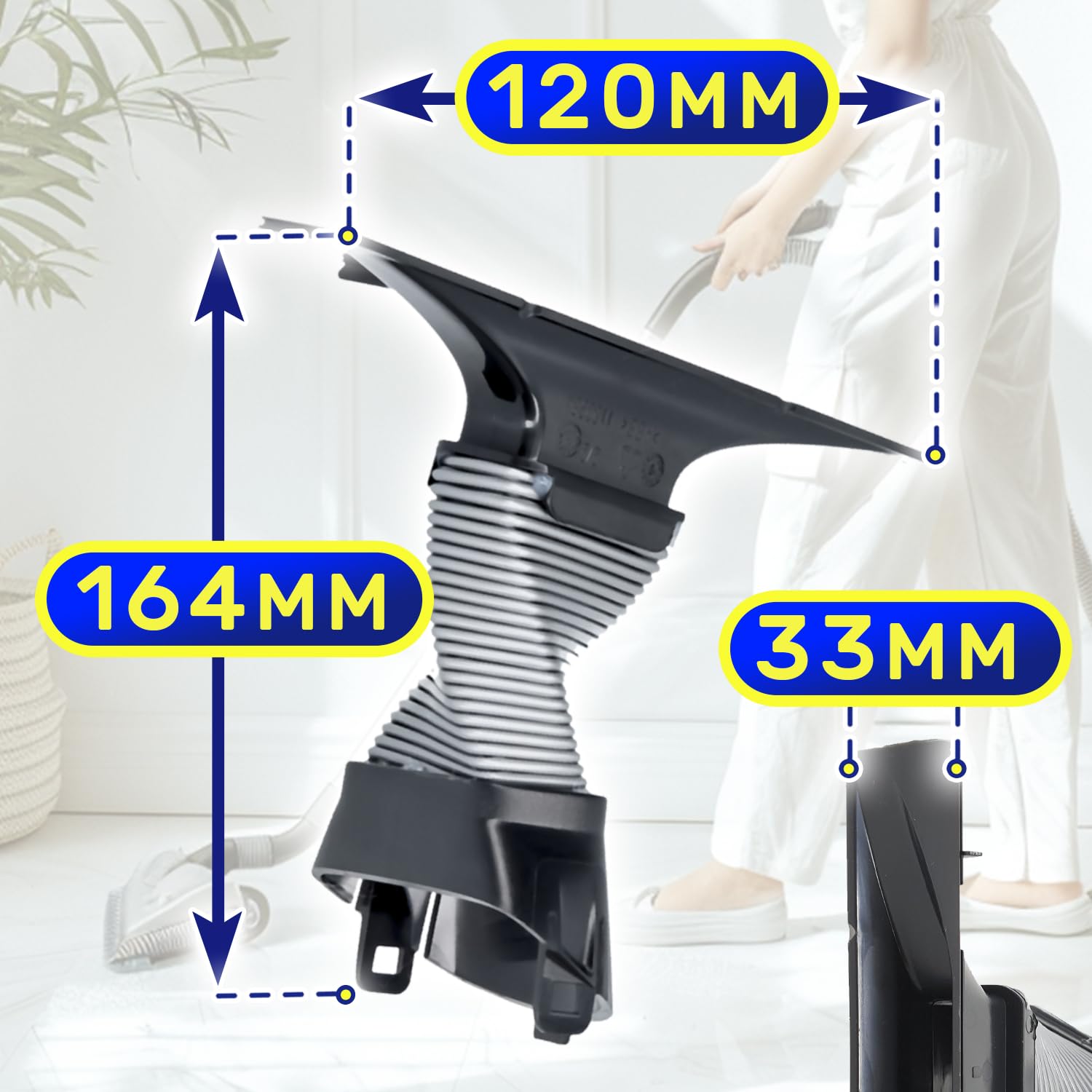 MONTERAL Conector para Boquilla de Aspiradora Sin Cable 164 mm x 120 mm x 32 mm con Código Original 4055248936 4055503728 para AEG para Electrolux - Garantía de 10 Años