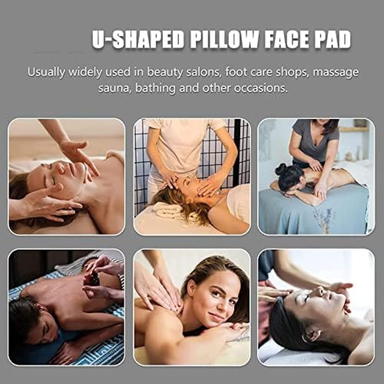 Volu Silicone Pillow for SPA, Gel Face Pad, Facial Rest, Massage Table for Back, Bed, SPA, Beauty Massage Pillow, Cushion, Crib, Blue, Hilarious123
