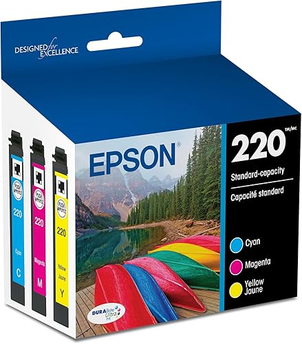 Cartucho de tinta Epson t220120DuraBrite Ultra Negro Capacidad estándar WF-2760 WF-2750 WF-2660 WF-2650 WF-2630 XP-424 XP-420 XP-320 Color