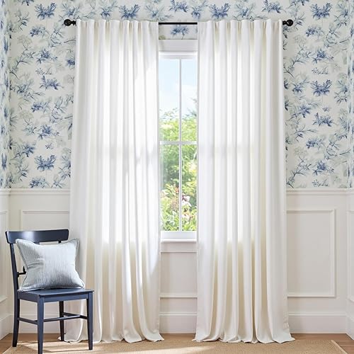 Miniatura 43 de Lazzzyt Cortinas de terciopelo para sala de estar gris, juego de 2 paneles de lujo suaves, cortinas con aislamiento térmico de 96 pulgadas de largo,