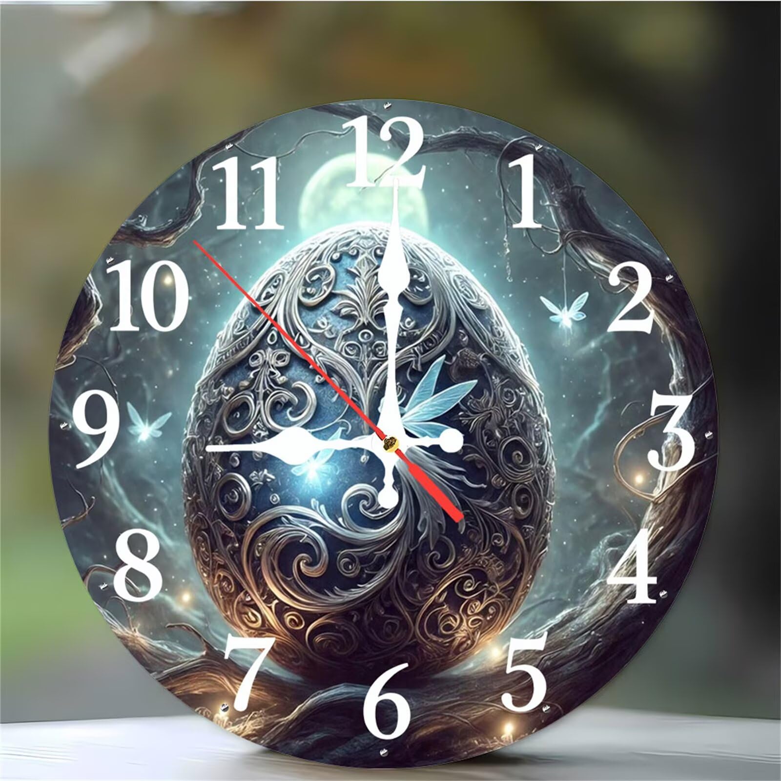 Horloge murale silencieuse à quartz ultra-calme pour un sommeil paisible en chambre