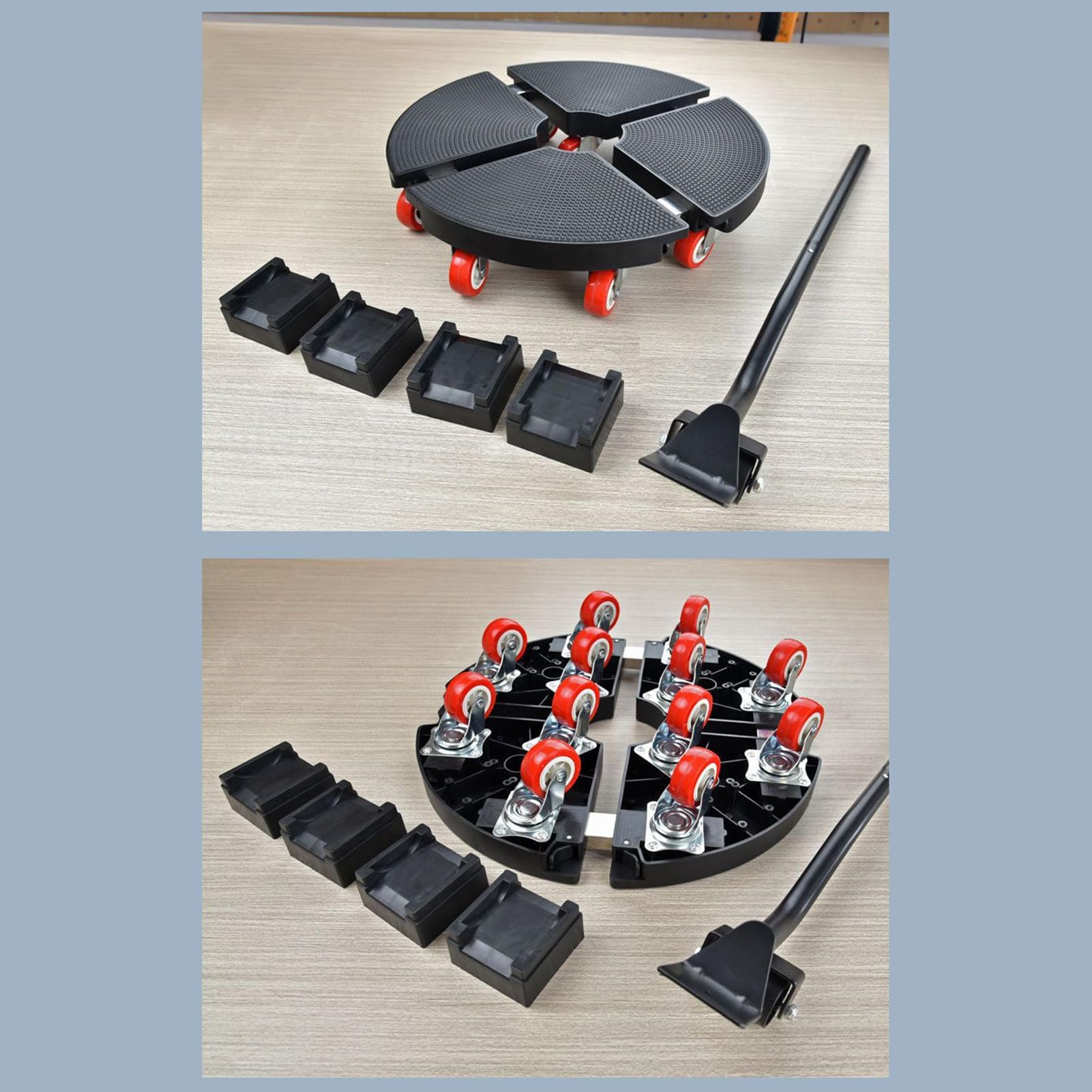 Carrello piatto portatile regolabile, antiscivolo, per vasi da fiori, casa, patio, armadio, frigorifero, di piccole dimensioni, facile da spostare