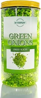 Freeze-Dried Chopped Green Onions, 3.5 oz Jar | Gluten-Free, Fresh Taste | Perfect for Cooking, Salads & Garnish | Gourmet Kitchen Must-Have | Airtight Container for Long-Lasting Flavor|Scallions