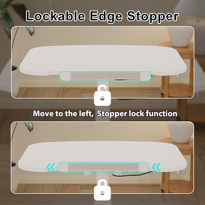 Escritorio Ajustable Standing Desk Portátil 65x50cm Blanco miniatura 6