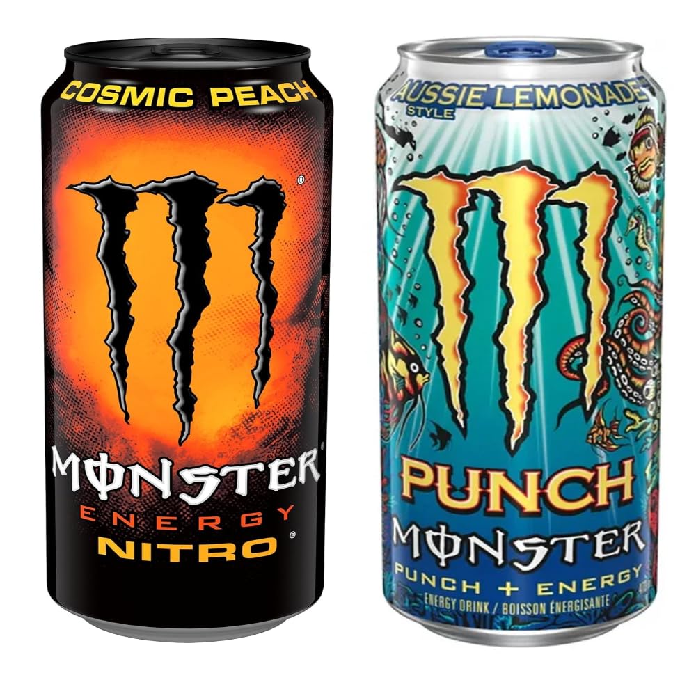 Monster Energy Aussie Style Lemonade & Monster Energy Nitro Cosmic