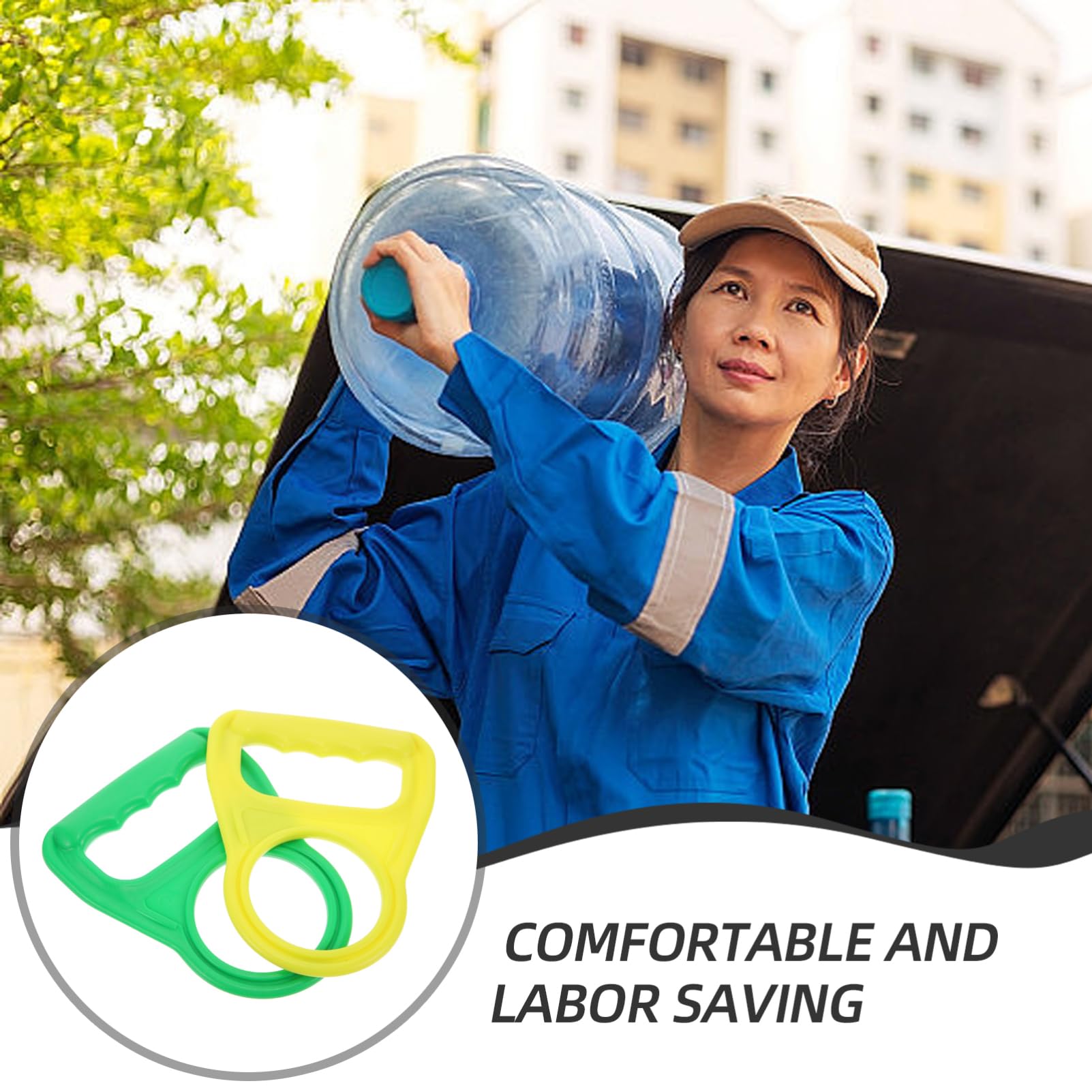 Poignée De Transport Pour Bouteille - Grip Ergonomique En Plastique Orange - Pour Bouteilles De 1.5L/2L Soda Ou Eau