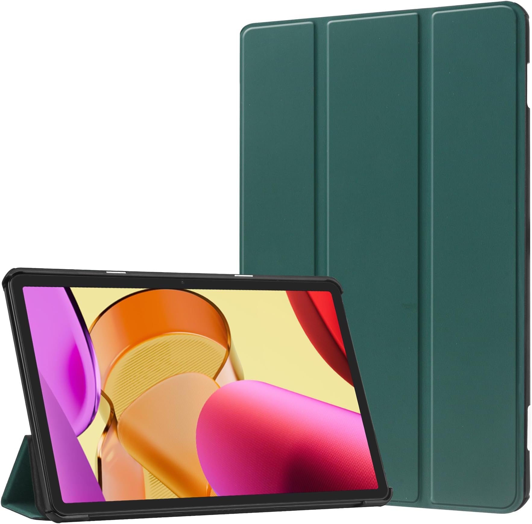 HoYiXi Case for Fire HD 10 2023 & Fire HD 10 Plus Tablet 13th Generation 2023 Release Slim Leather Case Tri-Fold Stand Protective Cover - Green