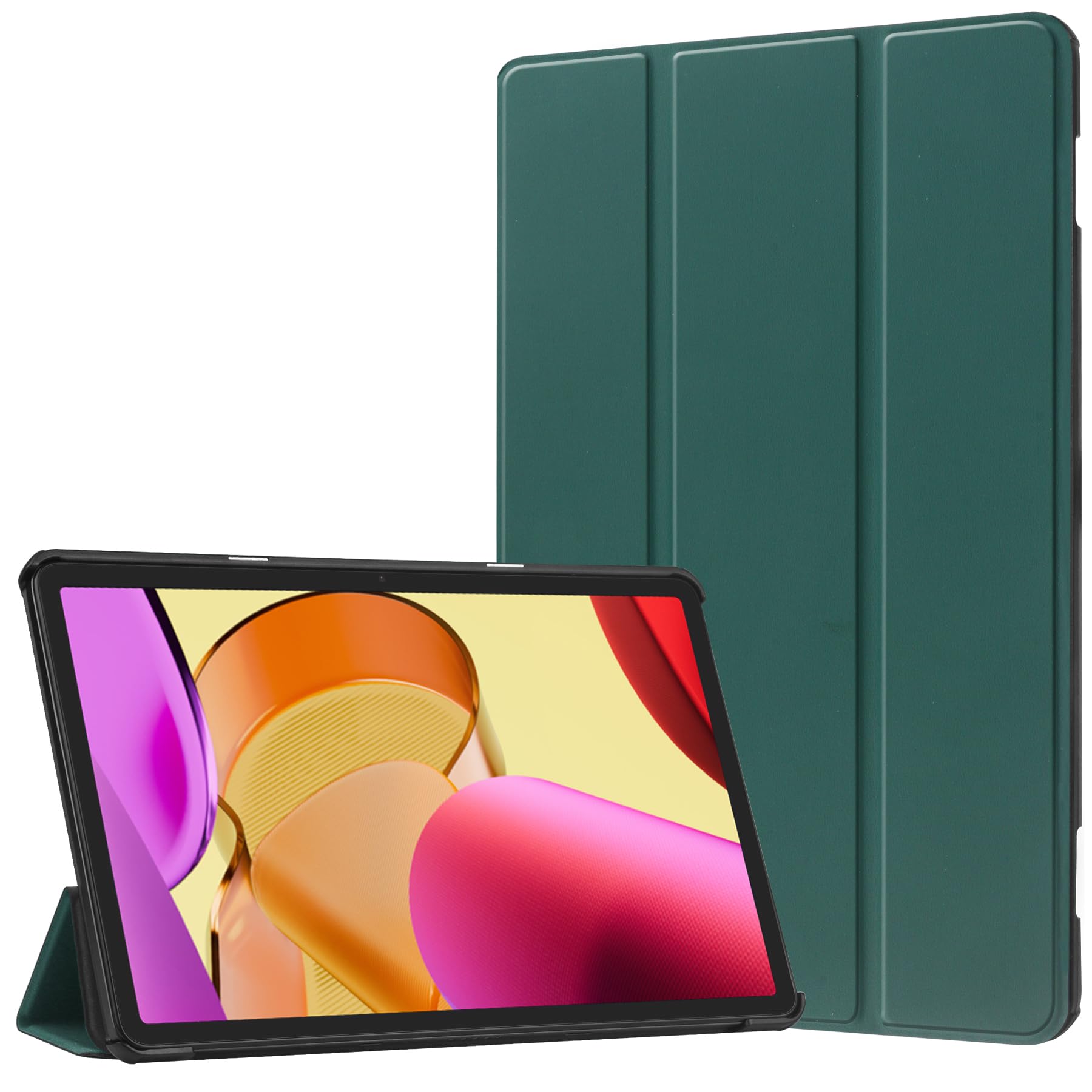 HoYiXi Case for Fire HD 10 2023 & Fire HD 10 Plus Tablet 13th Generation 2023 Release Slim Leather Case Tri-Fold Stand Protective Cover - Green