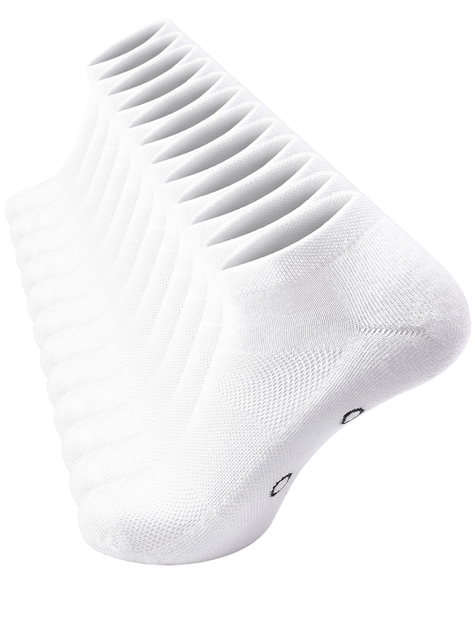 Ankle Socks Light Cushioned 6 Pack Foot Massage Acupressure Pointer Low Cut Light Exercise US 6-12
