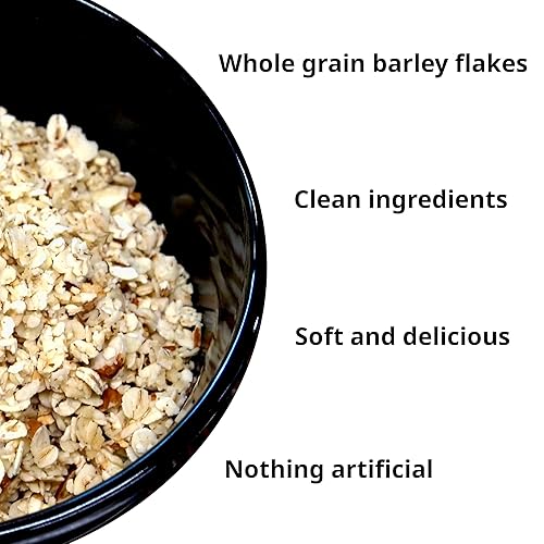 Miniatura 3 de Burl Barley Granola, Granola de vainilla y almendras, grano de cebada, 1 libra, paquete de 2, cereal de cebada enrollado de grano entero,