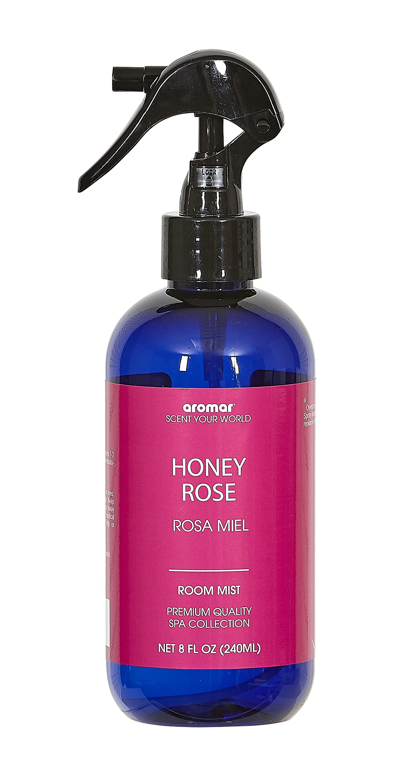 Aromar Essential Room Mist and Fabric Spray with Natural Freshener Aromatherapy for a Fresh and Rejuvenated Home 8 oz Honey Rose