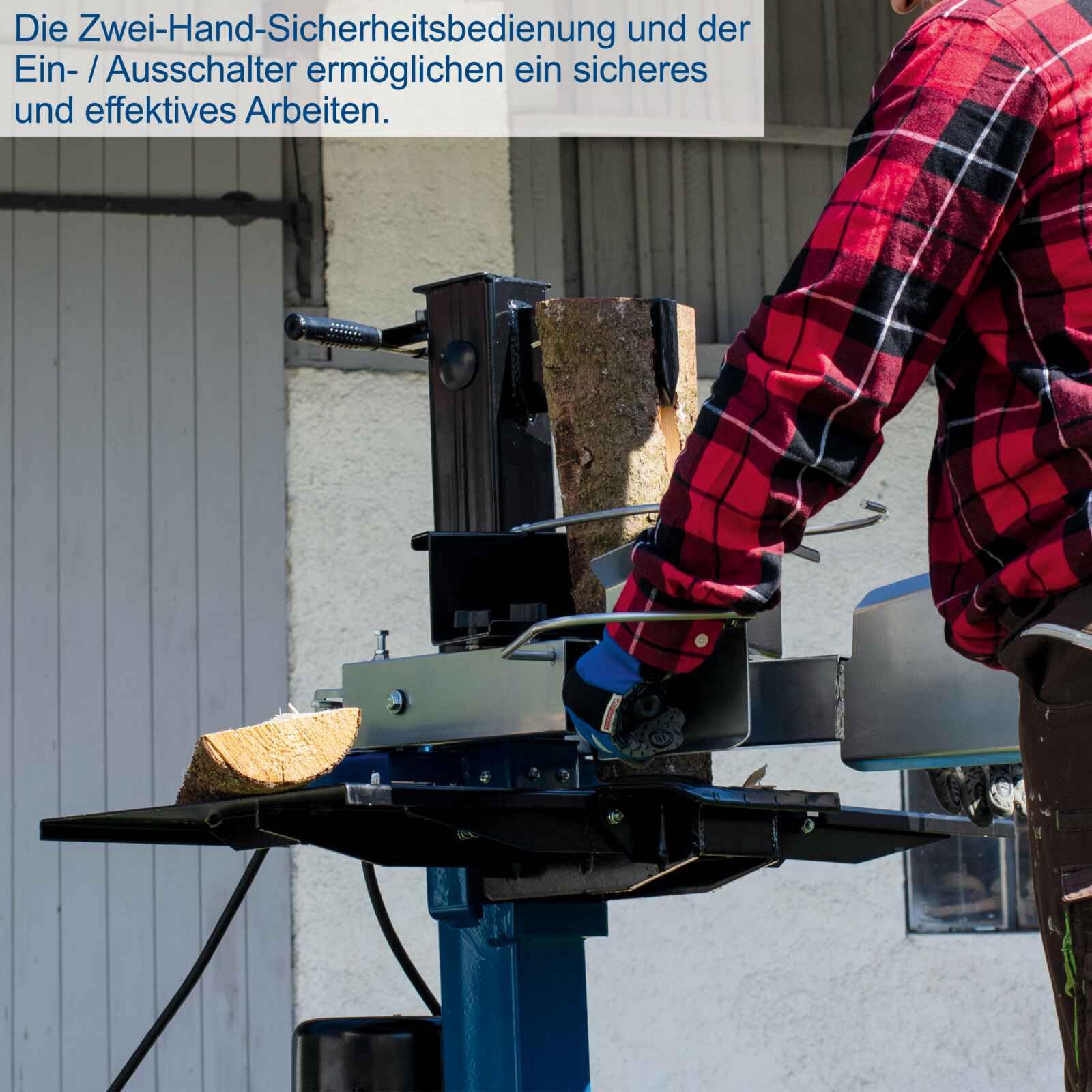 Scheppach Hydraulikspalter HL730 Holzspalter bis zu 495 mm | 7 Tonnen Spaltkraft 7t | 3 KW Brennholzspalter 230V