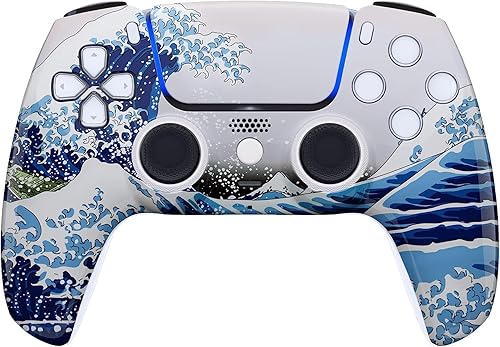 Miniatura 15 de Custom Wireless Controller Compatible with PS5 - Multiple Designs Available (Abstract Fusion) Abstracto Fusión,Galaxia Inferno,Jokester,Camuflaje