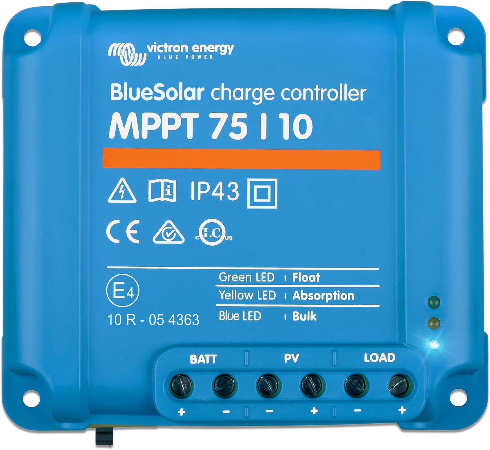 BlueSolar MPPT Solar Charge Controller - MPPT Charge Controller for Solar Panels - 100V 50 amp 12/24-Volt