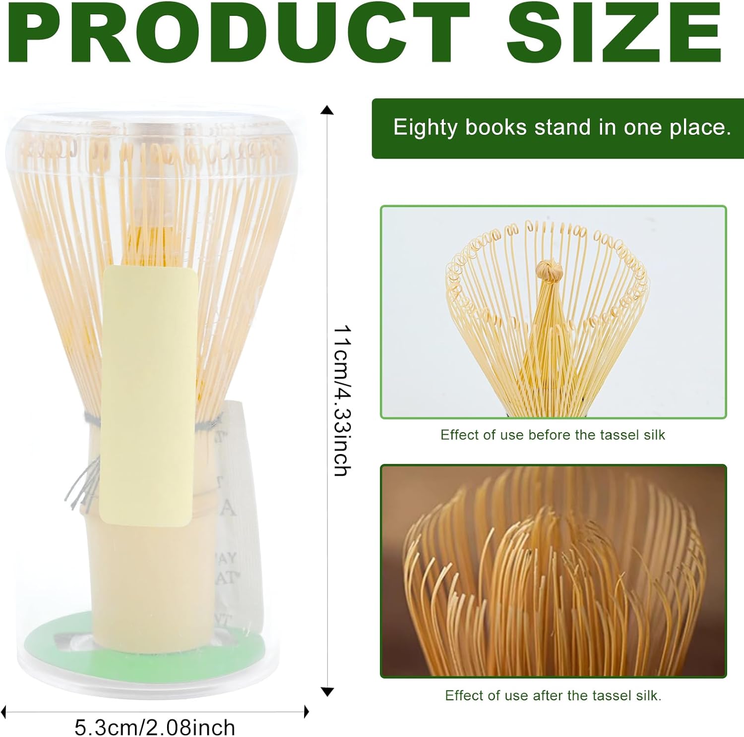 Matcha Whisk Natural Bamboo Tea Whisk Traditional Matcha Tea Whisk Tool Ceremony Matcha Lattes Making Tools for Ceremony Drinking Hot Chocolate Frappe Latte