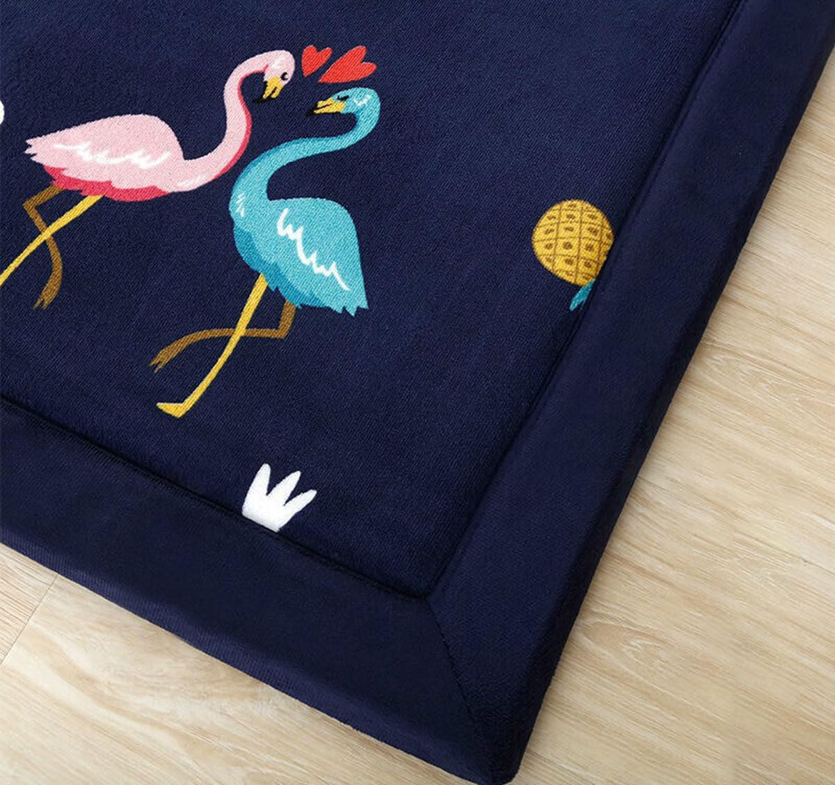 Alfombra De Habitacion Bebe, Niña Niño De Juego Alfombra, Ultra Suaves Estera de Antideslizantes, Adecuadas para Gatear y Jugar-Alphabet sailboat-120 * 180cm