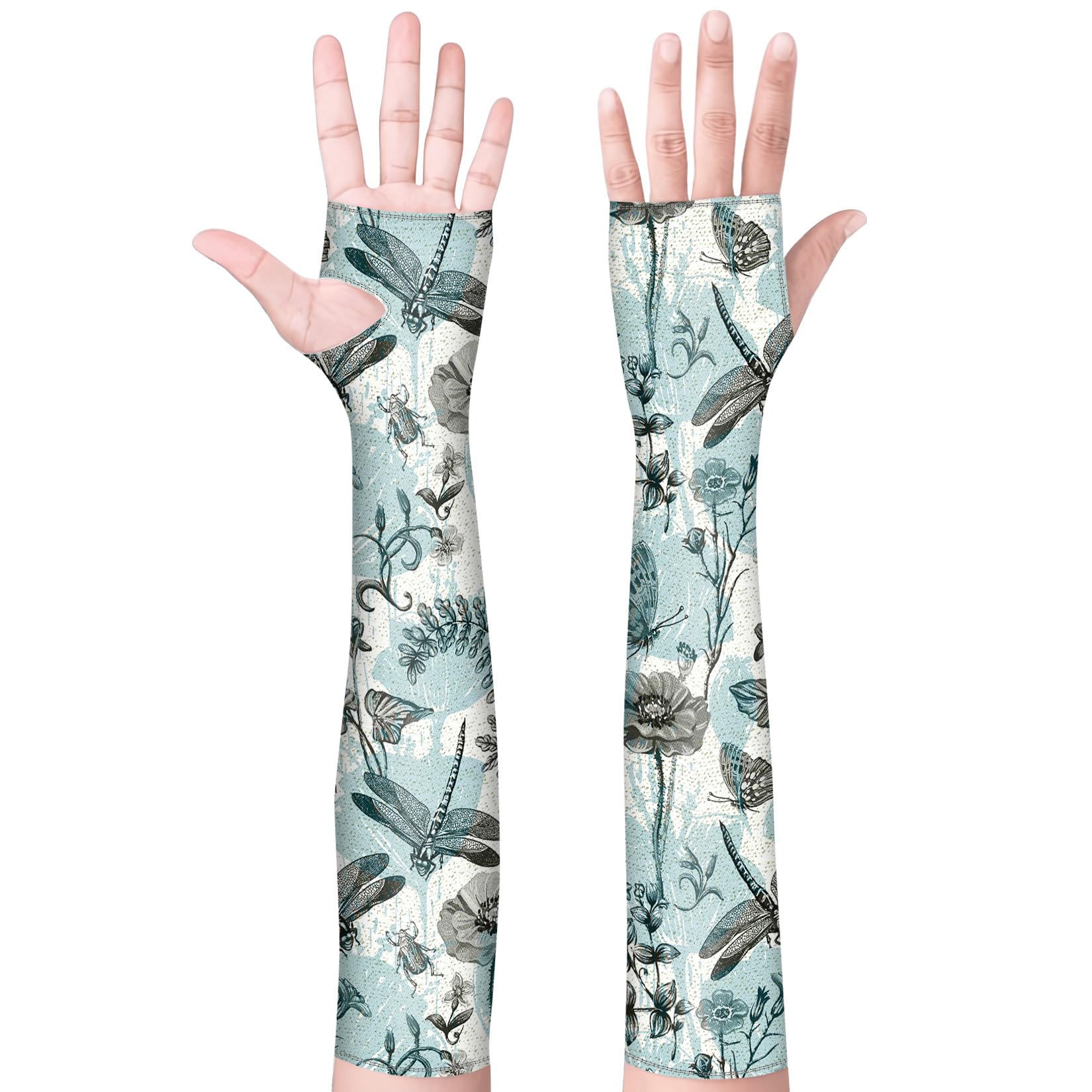 WEBJIASU Gardening Sleeves for Women Farm Sun Protection Thorn Proof Cooling Arm Sleeves to Cover Arms for Garden Sports