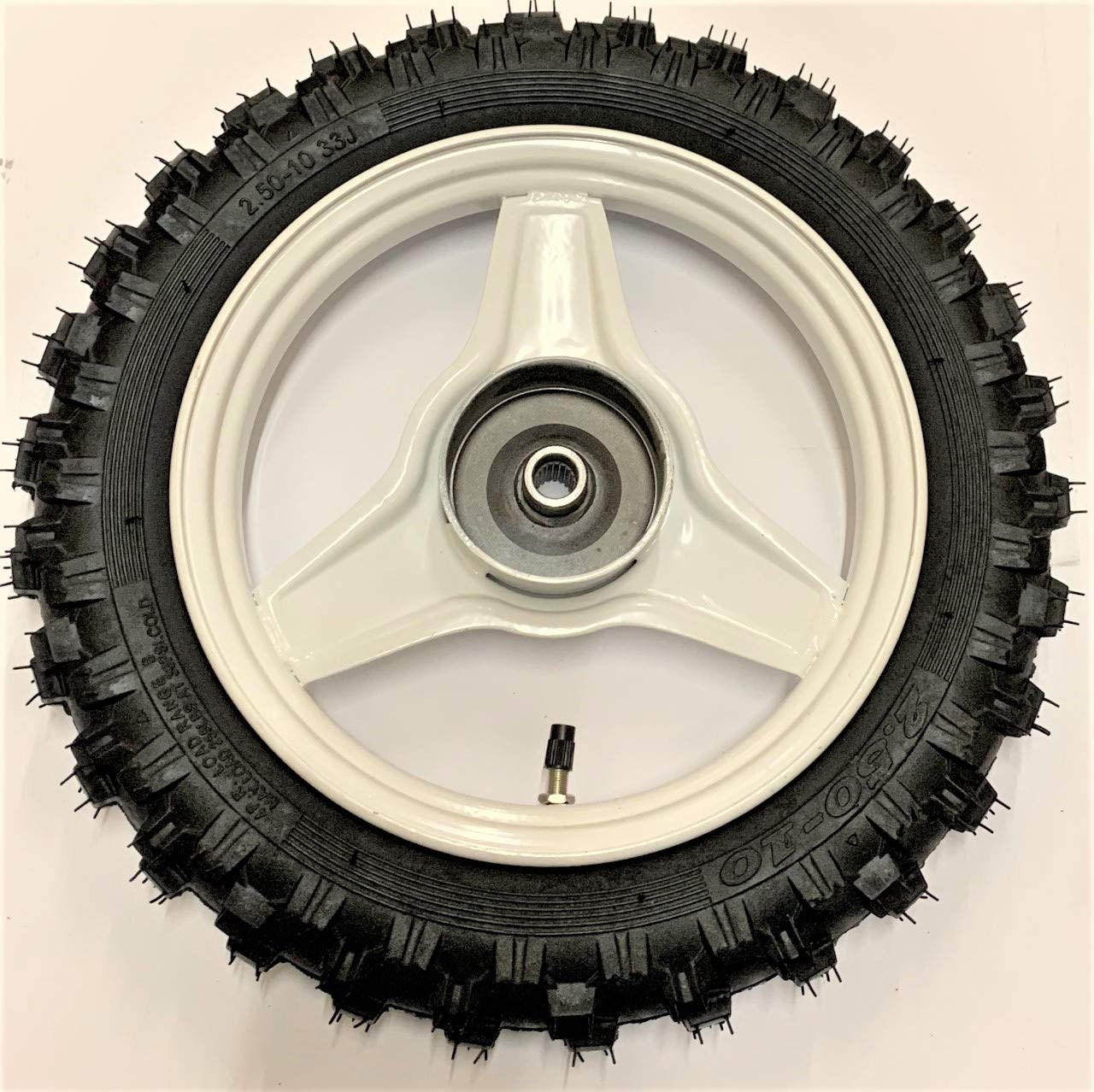 Roue arrière compléte pour PW50 Yamaha Piwi 50cc Jante Blanche