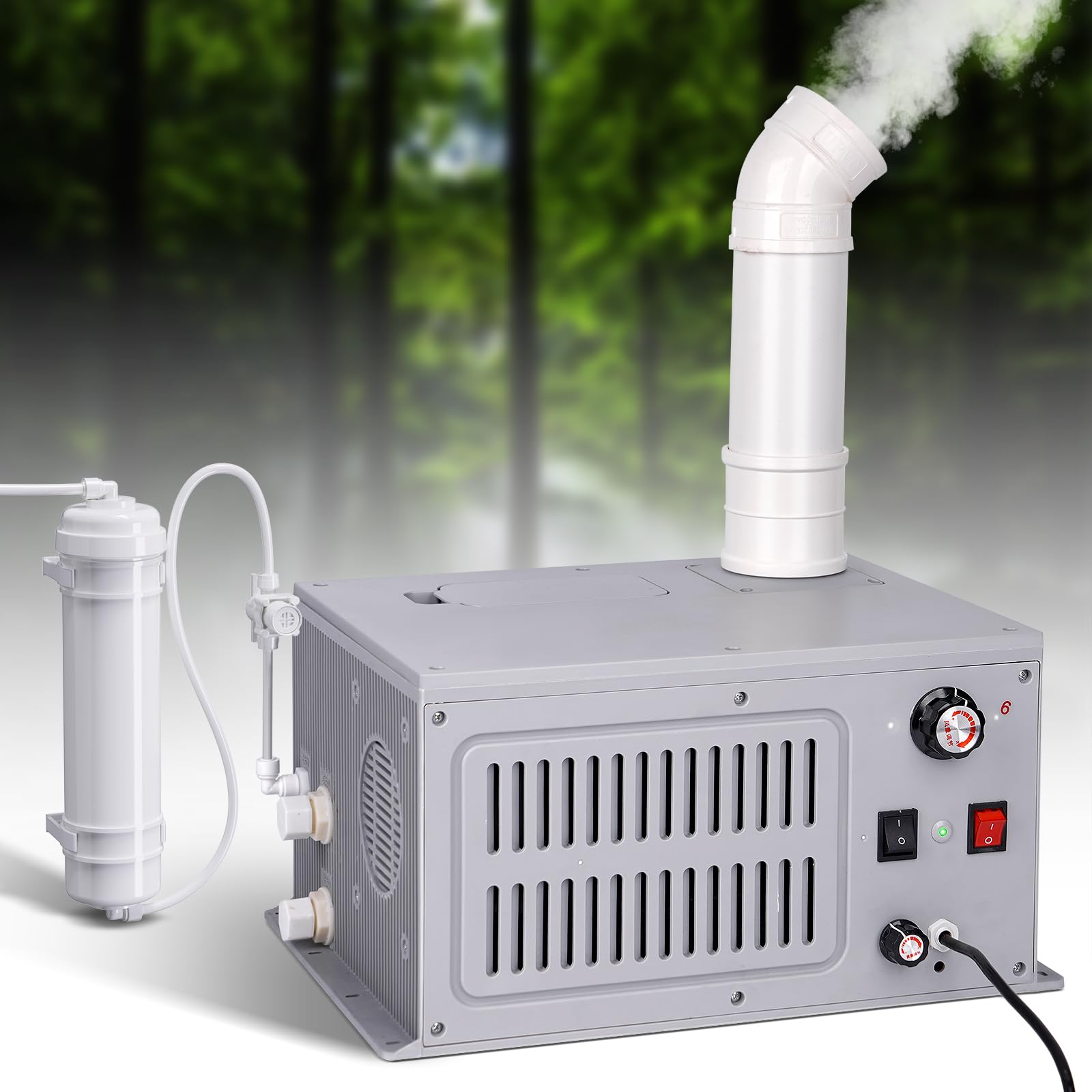Humidificateur Industriel Brumisateur 9L / H Grand Volume 270M³ / H Humidificateurs à brume fraîche Humidificateur commercial Pour Atelier Supermarché Entrepôt Plante Serre De Légumes