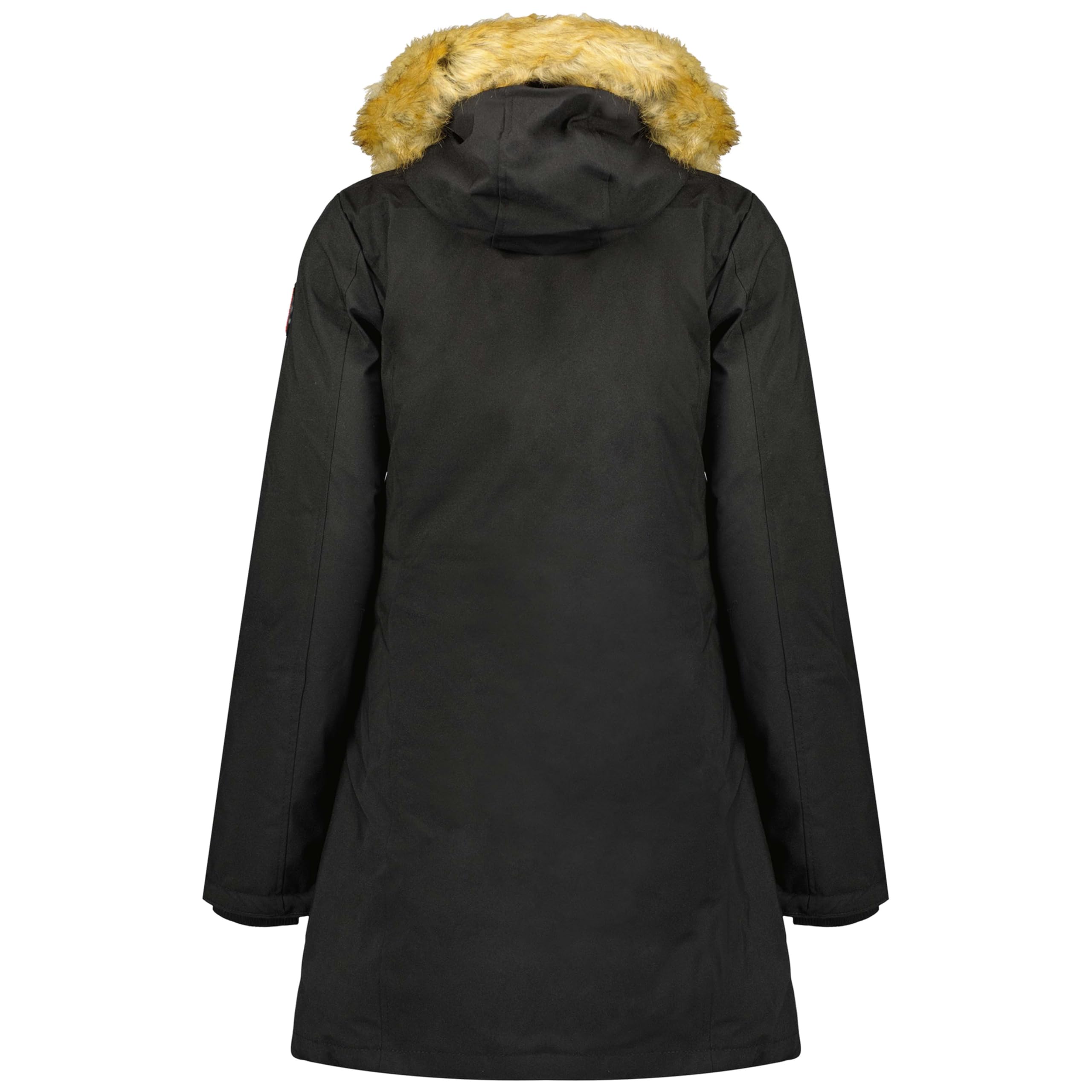 Canadian Peak Dinastipeak Lady - Chaqueta Mujer Cálida Esqui - Abrigo Para Mujeres Con Capucha Sintética - Parka Elegante A Prueba De Viento - Otono Invierno Primavera (Negro L)