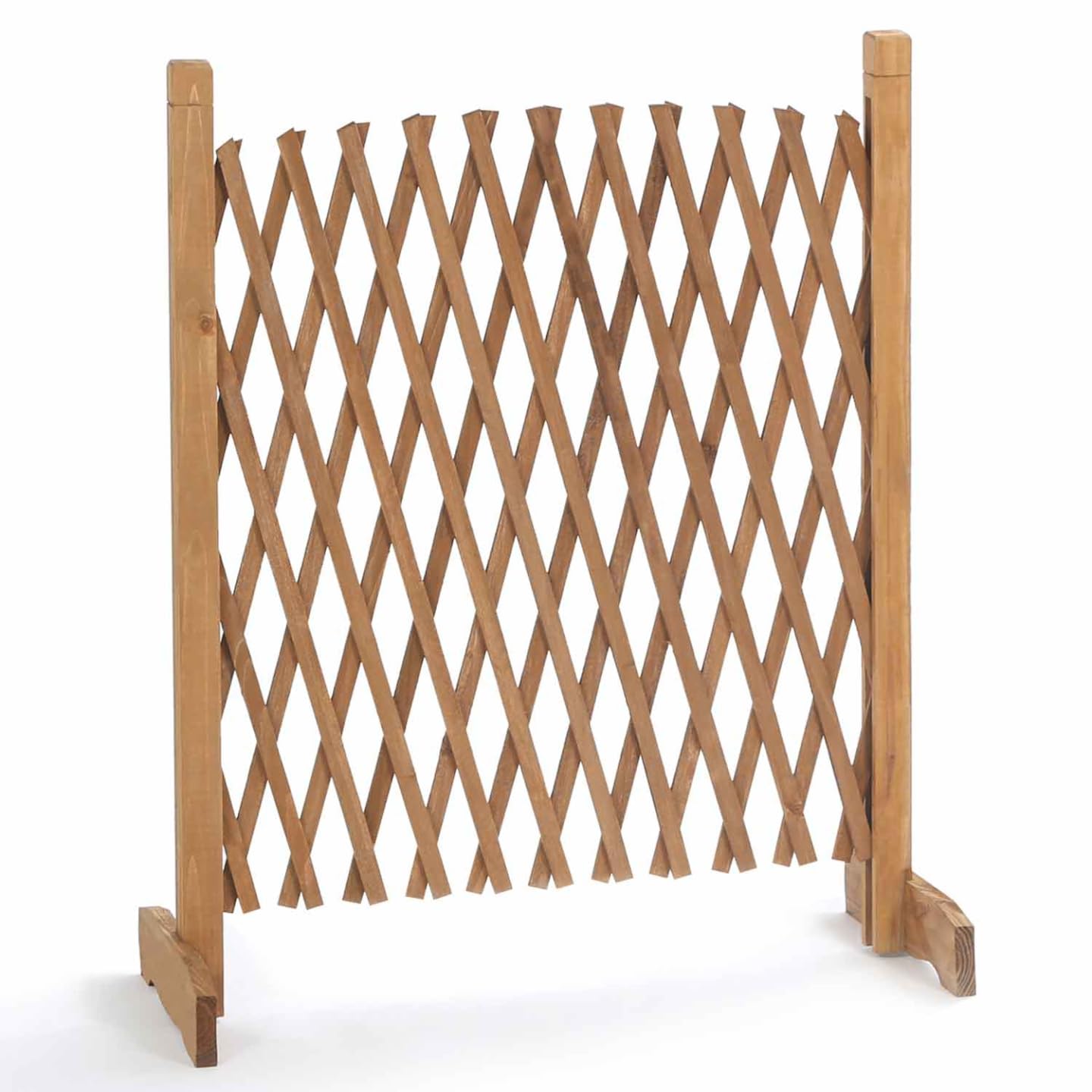 Probache - Barrera extensible de madera enrejada de 30 a 150 cm