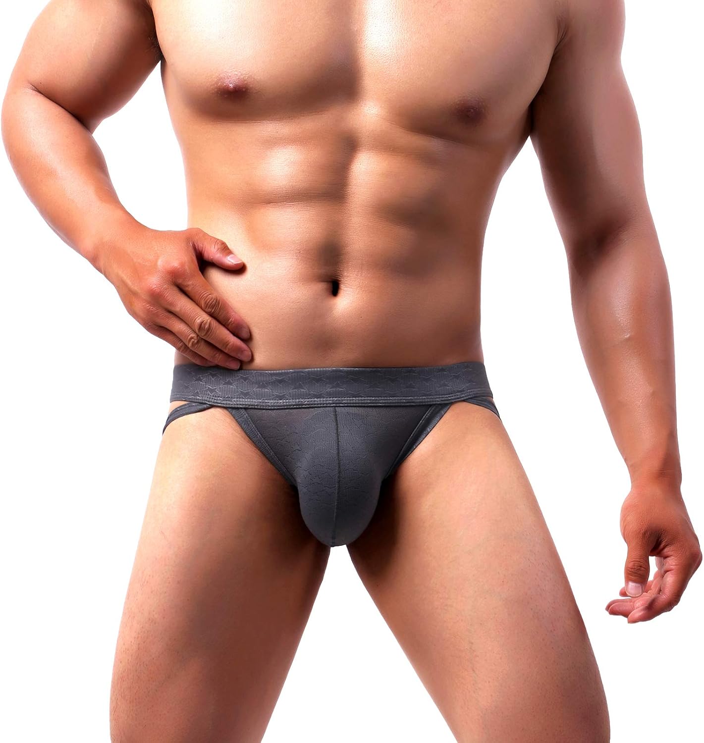 Arjen Kroos Men Jockstrap Underwear Mesh Breathable Translucent Athletic Supporter - Image 5