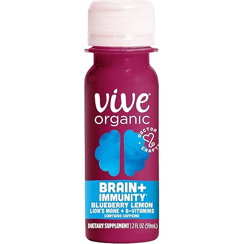 Vive Organic Organic Brain Plus Immunity Shot SGL, 2 FZ