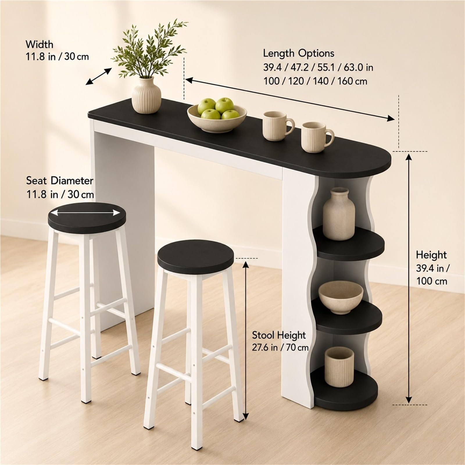 Table De Bar Avec 2 Tabourets Table Haute Mange Debout Ensemble Bistrot Pub