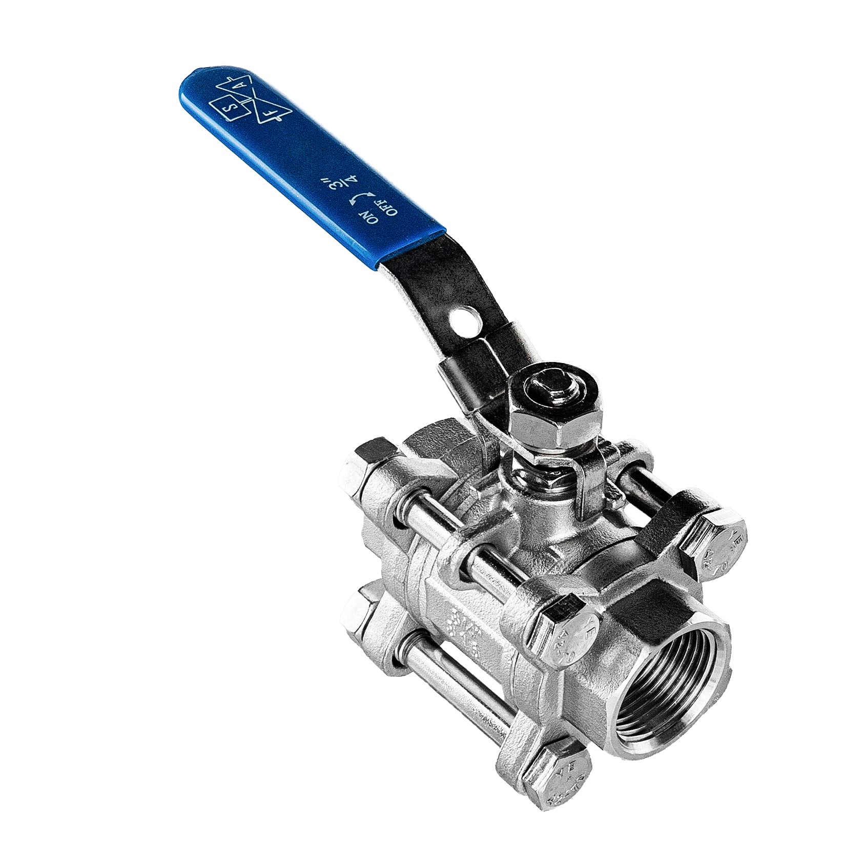 FSA Kugelhahn 3/4 Zoll 2-Wege Edelstahl 316 3-teilig