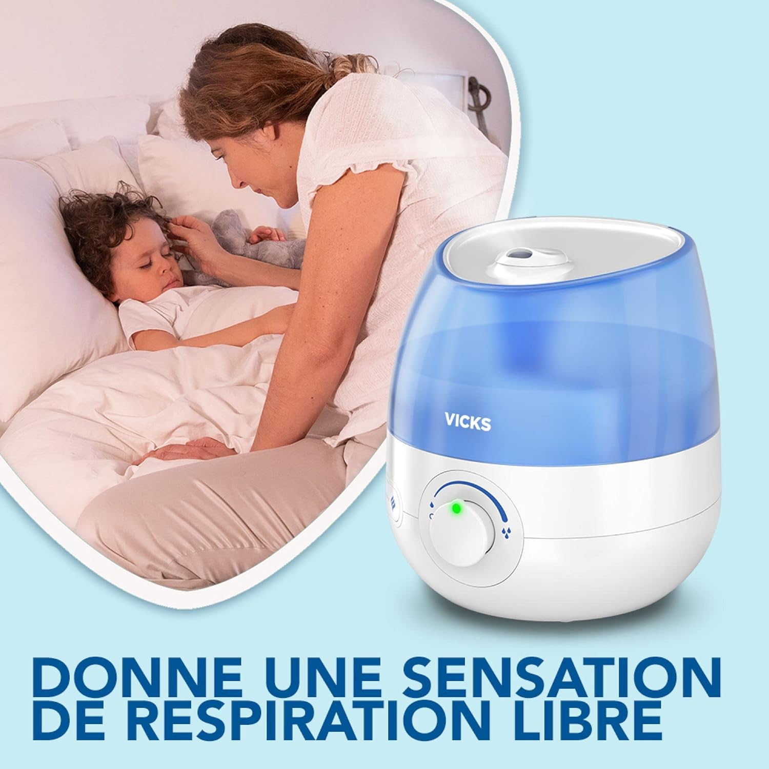 WICK Kelopa Humidifier, 1.8L, Touch Control, Automatic, White