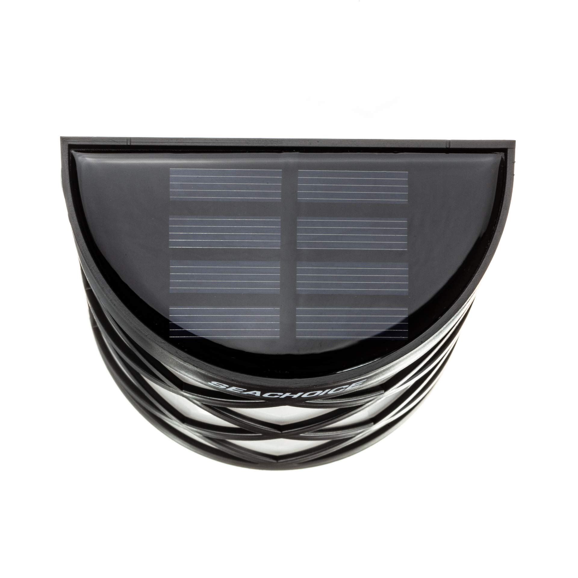 SEACHOICE Dock Light, Solar, Round LED, for Boats/Driveways/Stairs/Pathways, 4 in. W X 4-3/8 in. H X 2 in. D