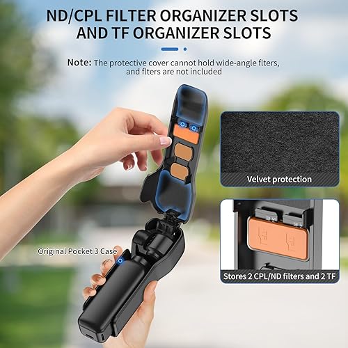 Miniatura 2 de XIAOTJ Pocket 3 Cover Funda protectora para DJI Osmo Pocket 3Xtra Muse Accesorios Gimbal Lens Protector de pantalla, tapa dura compatible con Pocket