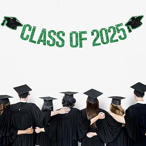 Miniatura 6 de Banner de clase de 2025  Decoraciones de graduación 2025, decoraciones de felicitaciones graduadas, suministros de decoración de fiesta de