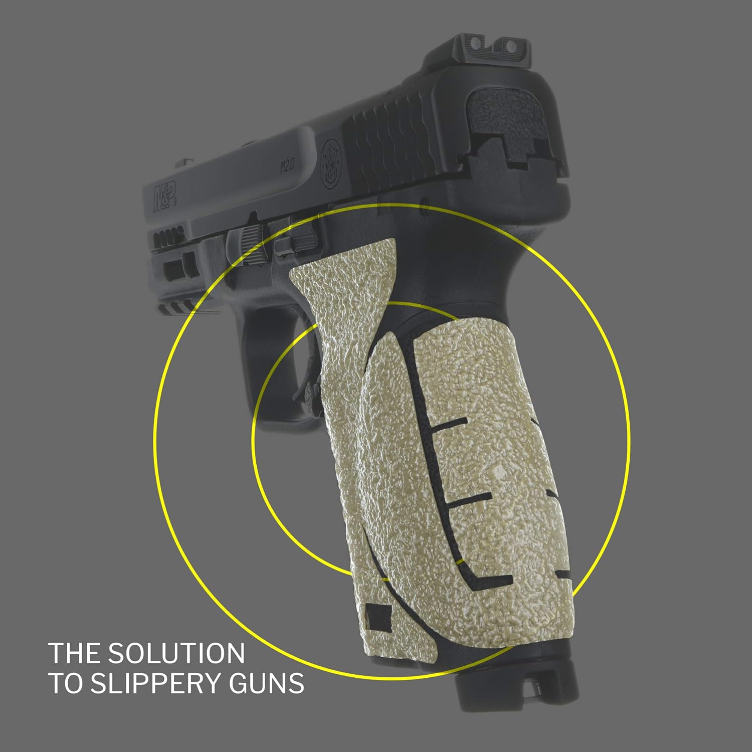TALON Grips Adhesive Grip – Compatible with Smith & Wesson M&P M2.0 Compact 9mm/.40 – Made in The USA