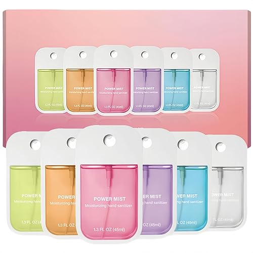 6 Pcs Hand Sanitizer Spray, Portable Power Mist Hydrating Hand