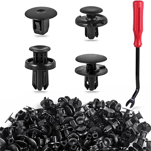 UNIGT Assortment Push Retainer Kit with 4 Size Compatible with Honda Acura Accord Civic Fender Liner Bumper Replace 91501-TR0-003, 91512-SX0-003 - UNIGT Assortment Push Retainer Kit with 4 Size Compatible with Honda Acura Accord Civic Fender Liner Bumper Replace 91501-TR0-003, 91512-SX0-003 -