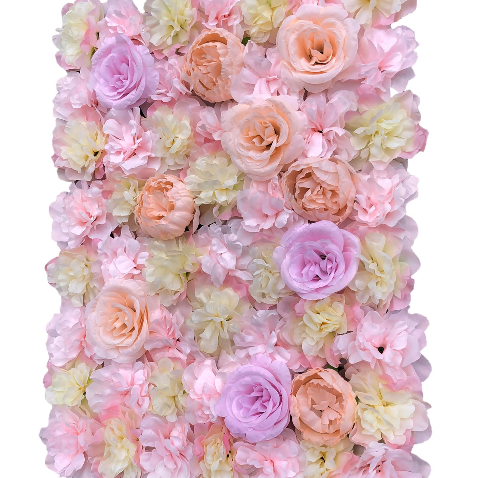 Paneles de pared de flores artificiales, protección visual, valla para balcón, puerta de jardín, decoración de pared, decoración romántica para cualquier ocasión, 60 × 40 cm para jardines