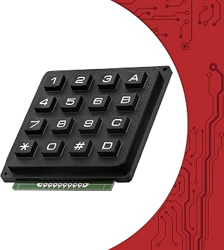 16Key 4x4 Membrane Button Keypad 4x4 Matrix Array Matrix Keyboard Membrane Button Keypad Panel 16 Key Keyboard Module 1
