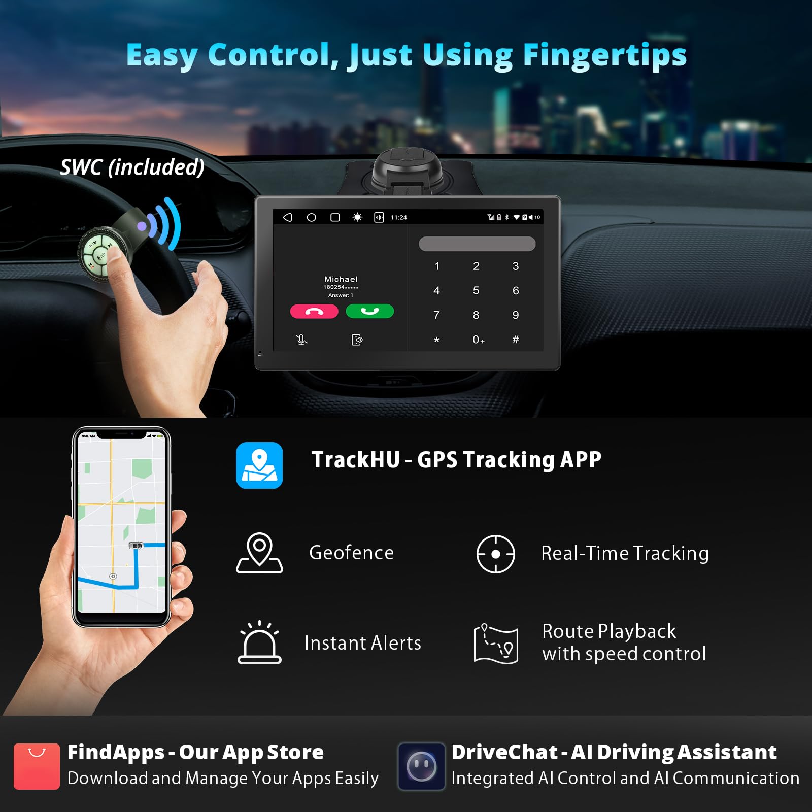 RevcarX 9インチ PND On-Dash Navigator Amazon.co.jp: RevcarX 7インチ アンドロイドナビ 4G LTE