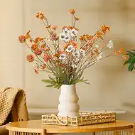 Jekohor 10-Pack Fake Flowers, Spring Wildflowers Artificial Flowers, Lifelike Faux Flowers Bouquet for Home Decor, Bendable Stems UV Resistant & Waterproof No Maintenance Fade-Proof Centerpiece