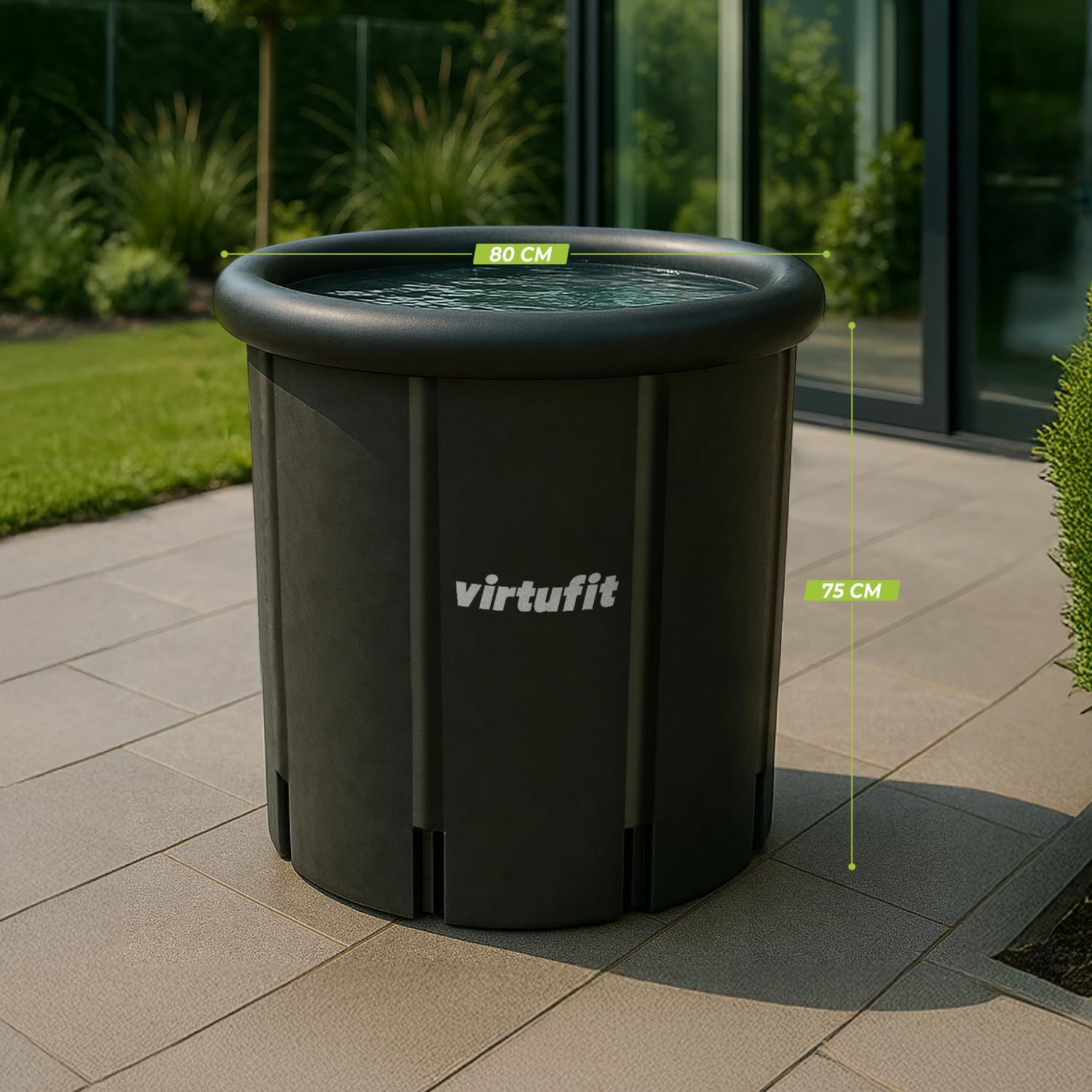 VirtuFit Bagno ghiaccio XXL – 375 litri – Antracite