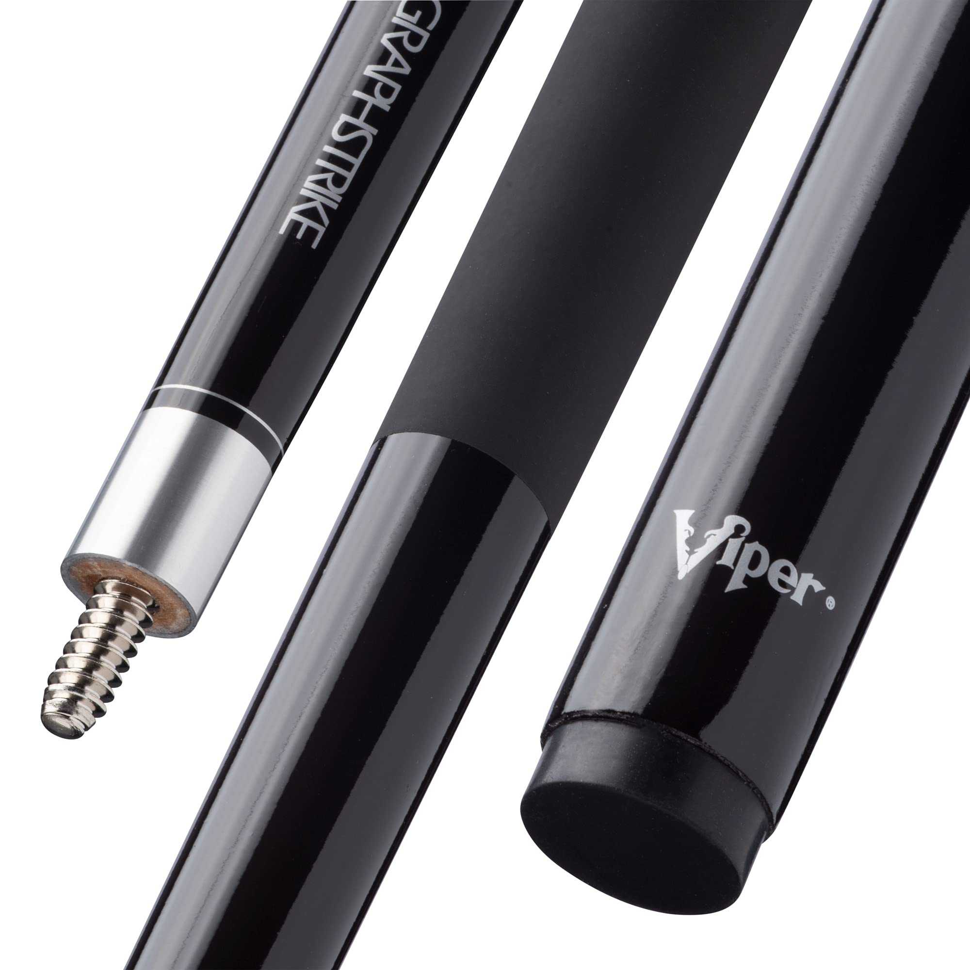 Viper Graphstrike 58" 2-Piece Fiberglass Graphite Composite Billiard/Pool Cue