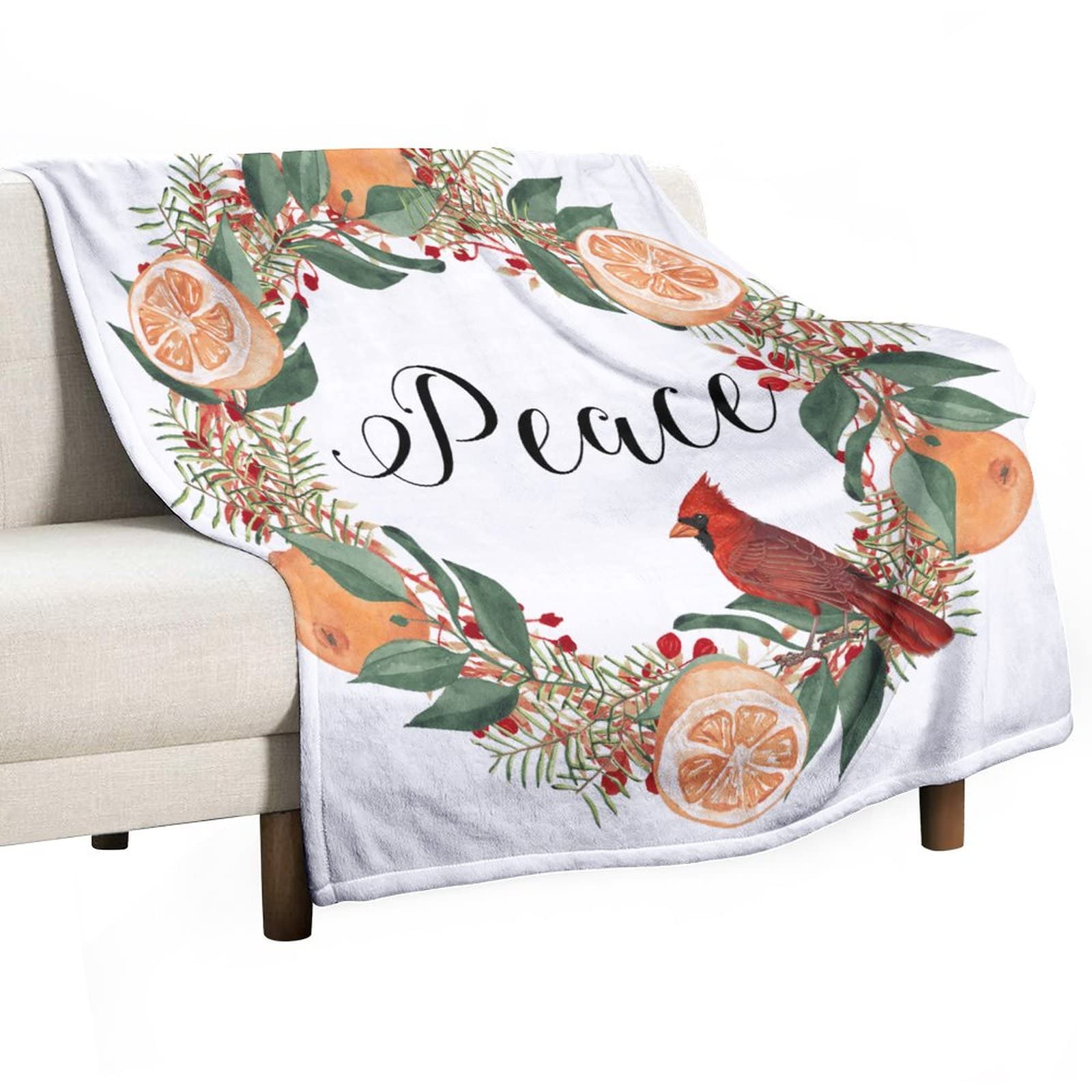 Couverture duveteuse et chaude pour sublimer votre déco de Noël au salon